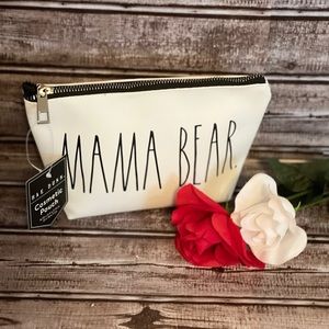 NWT Rae Dunn cosmetic bag. Mamma Bear